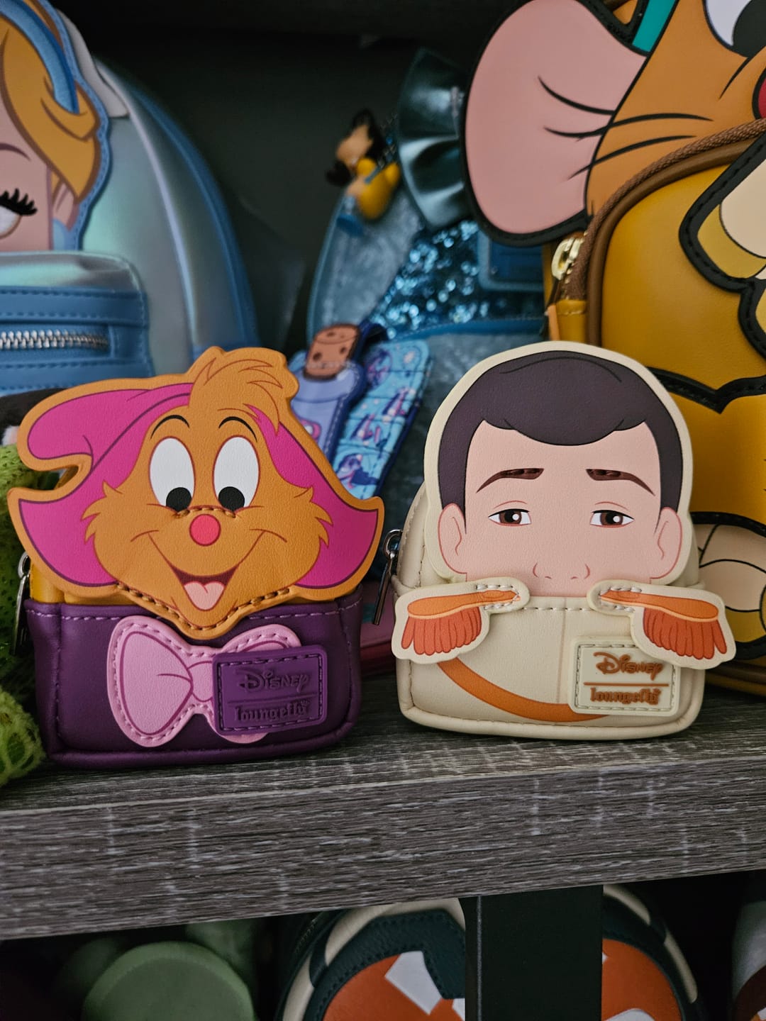 Customer photo review of Loungefly Disney Cinderella 75th Anniversary Mini Backpack Mystery Box Keychains