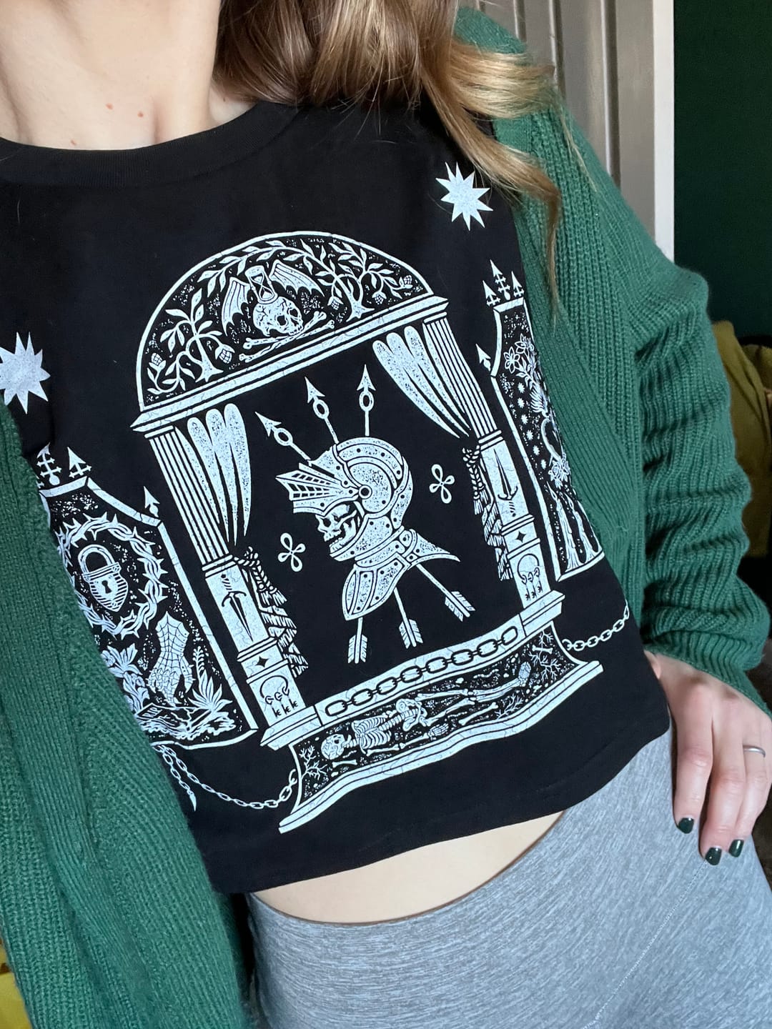 Customer photo review of Mausoleum Crop Tee