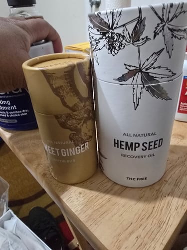 Customer photo review of Sweet Ginger Vapor Rub