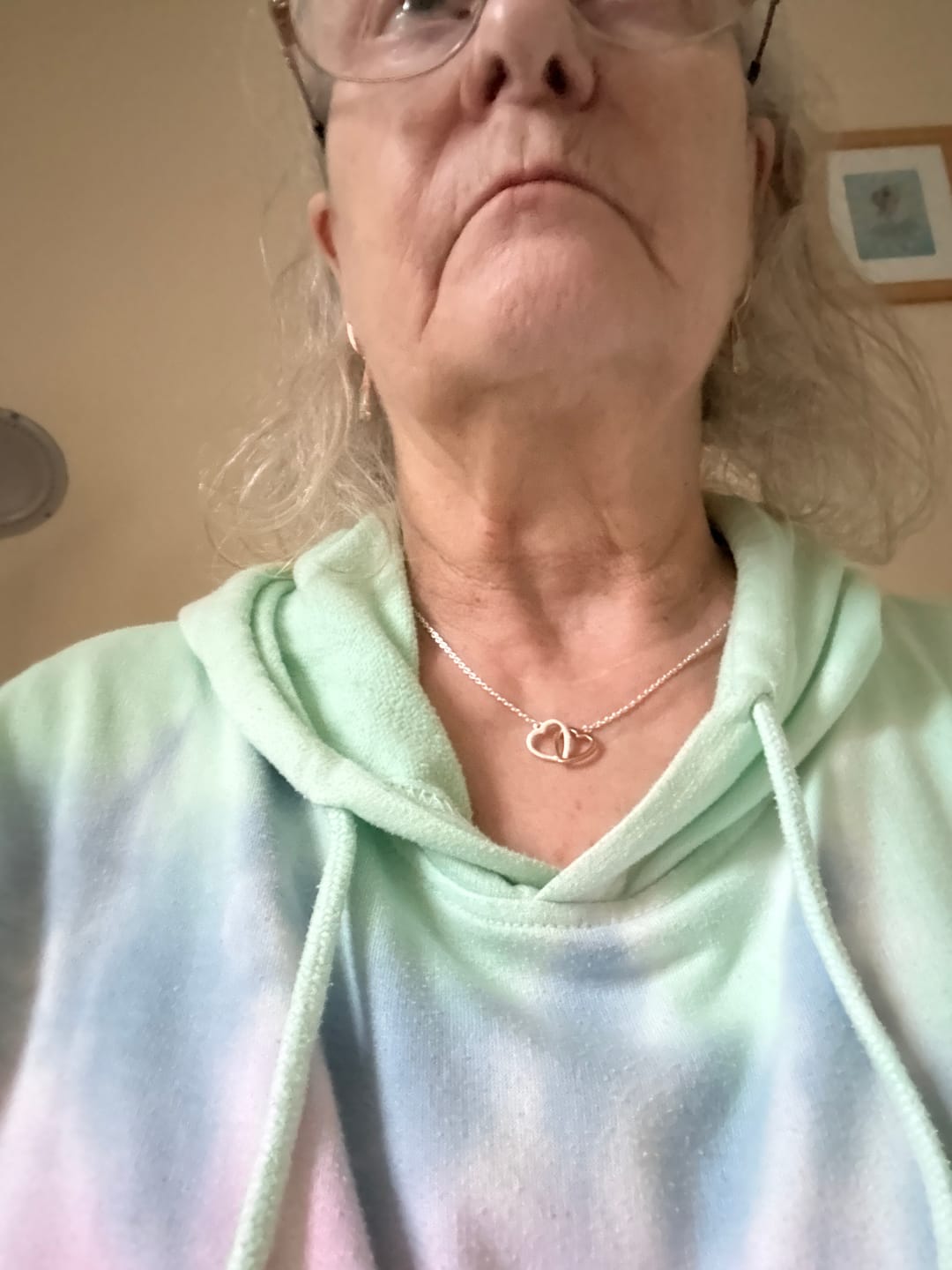 Customer photo review of Linked Heart Dual Necklace