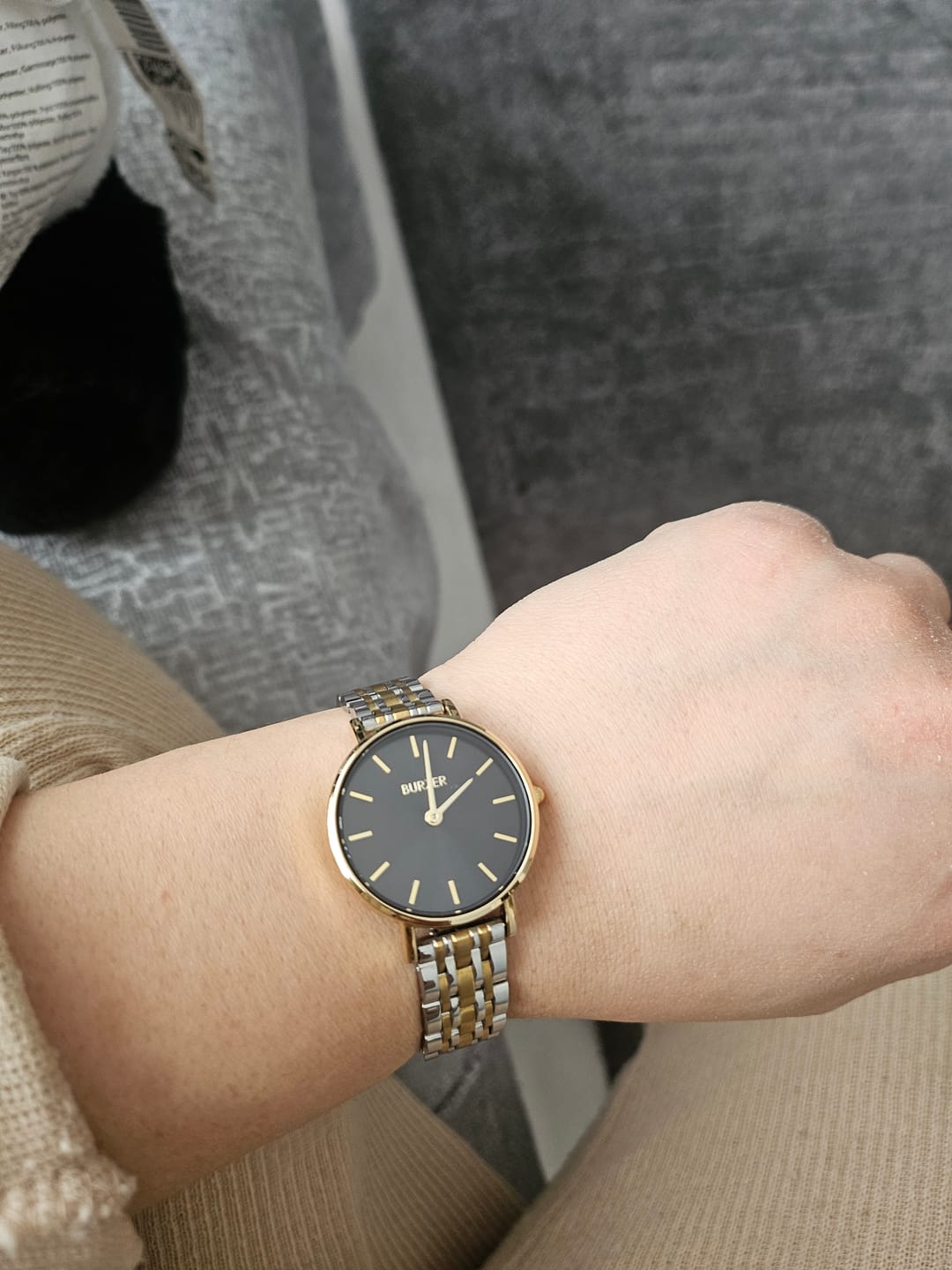 Customer photo review of Ruby Petite Black Gold Silver