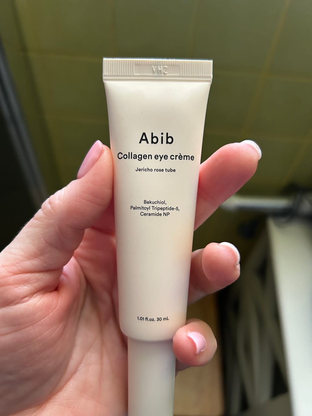 Customer photo review of Barojošs krēms ādai ap acīm Abib Collagen Eye Creme Jericho Rose Tube