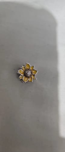 Customer photo review of 925 Sterling Silver Sunflower Charm