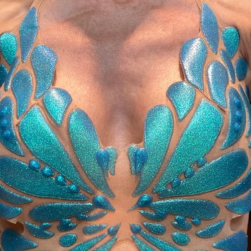 Customer photo review of Azure Butterfly Top