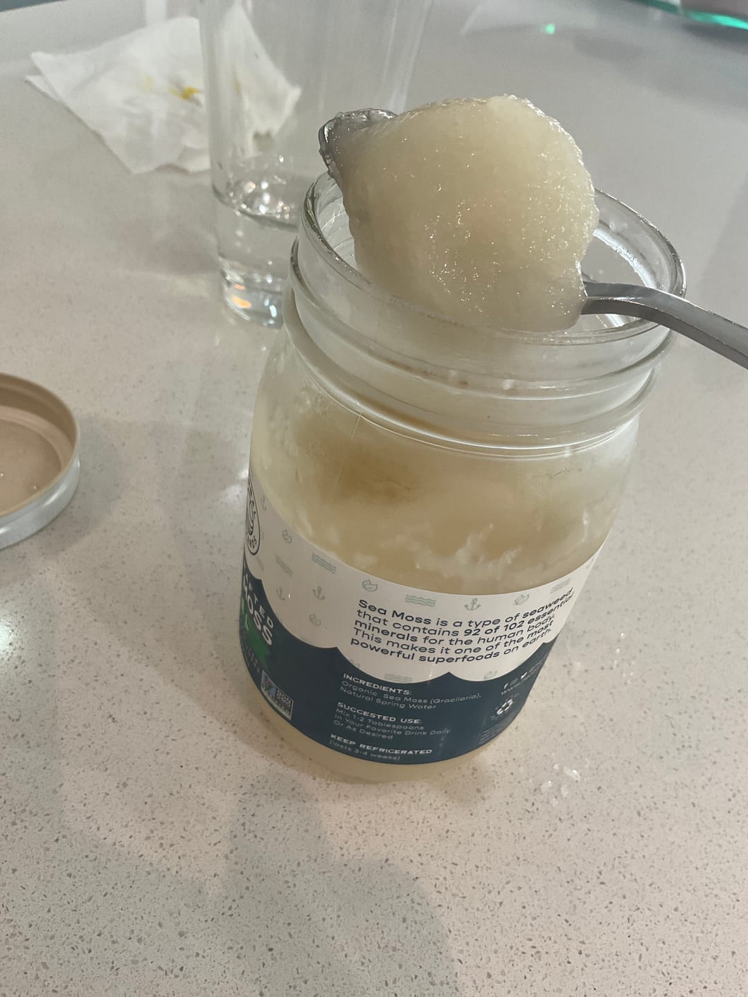 Customer photo review of 60 Day Sea Moss Gel Dynamic Duo