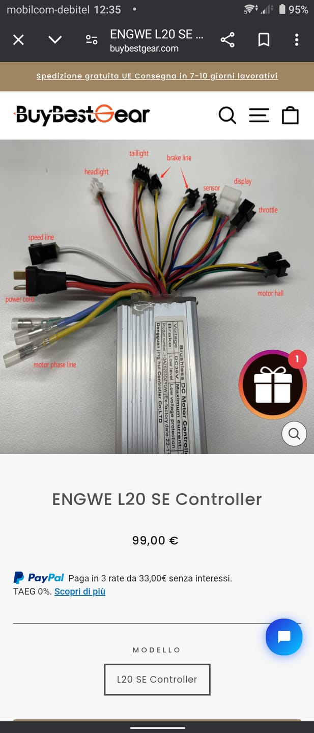 Customer photo review of Engwe L20 SE Controller