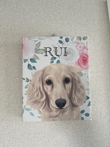 Customer photo review of Petcanvaオーダーメイド ペット似顔絵