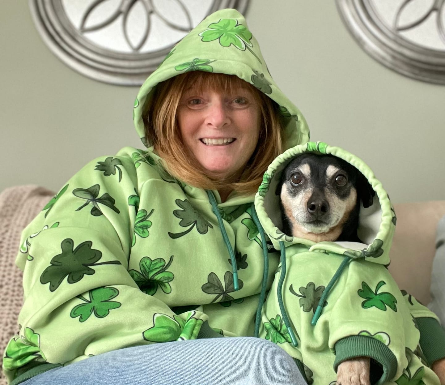 Customer photo review of St. Paddy's Human Hoodies (Limited Edition)