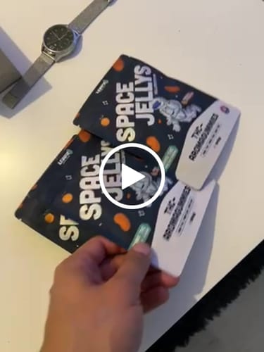 Customer video review of THC Spacejellies Vollspektrum | 100mg THC | 20 Stk.