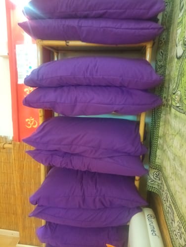 Customer photo review of Federe, Coppia Federe, Copricuscini, 100% Microfibra Anallergica, Viola