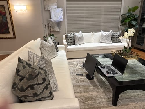 Customer photo review of Charcoal Craze Pillow Cover