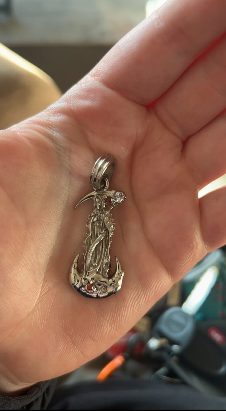 Customer photo review of UPGRADED SANTA MUERTE PENDANT