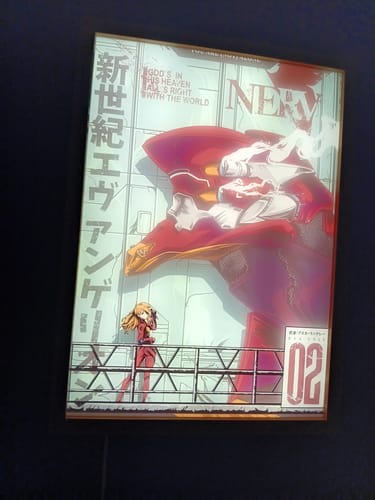 Customer photo review of Neon Genesis Evangelion Unit-02 Asuka ANIME LED Light Painting Frame Merch Gift