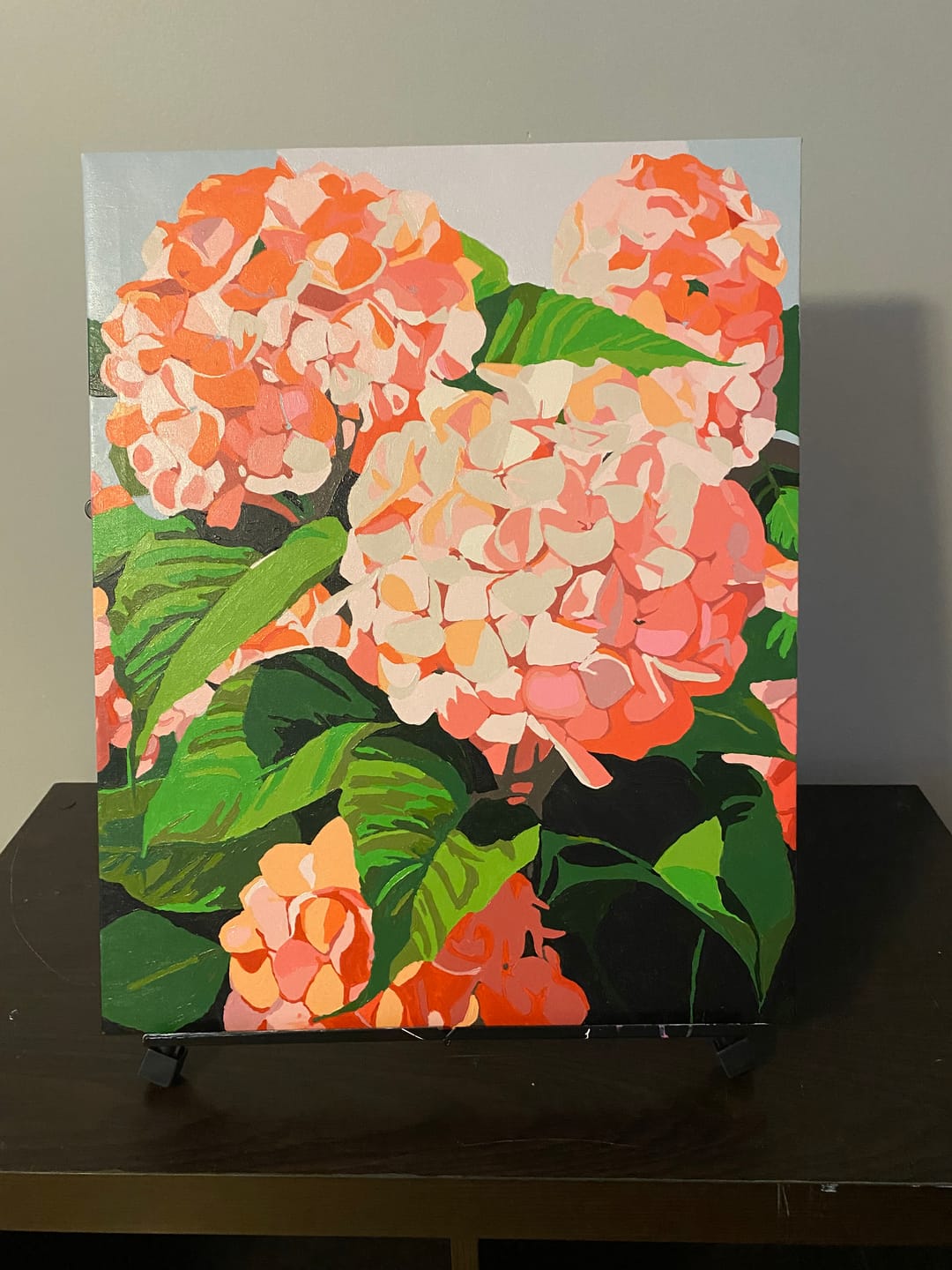 Customer photo review of Hydrangeas - Paint by Numbers