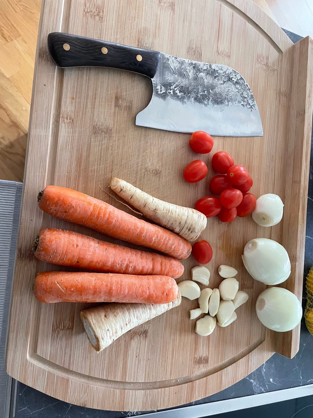 Customer photo review of Rustikales Hackmesser
