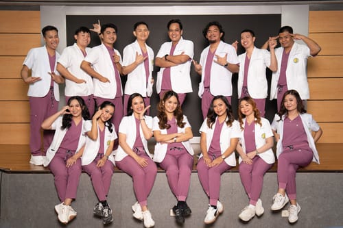 Customer photo review of Tapered MoveTech® Scrub Pants - Women / Mauve