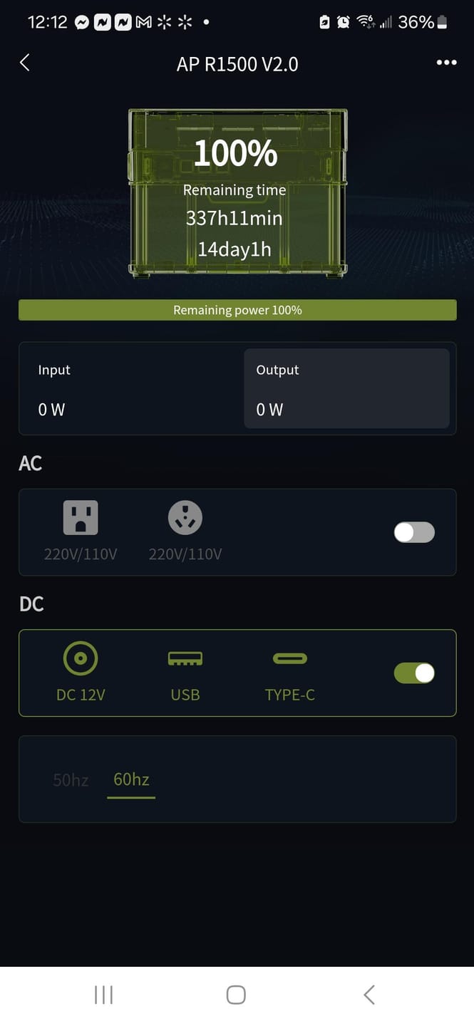 Customer photo review of ALLPOWERS R1500 Portable Power Station 1800W 1152Wh LiFePO4 Battery
