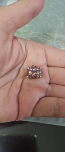 Customer photo review of 925 Sterling Silver Travel the World Charm