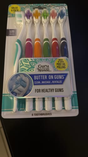 Customer photo review of Butter on Gums Toothbrush (6-count)