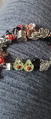 Customer photo review of 925 Sterling Silver Avocado Heart Charm