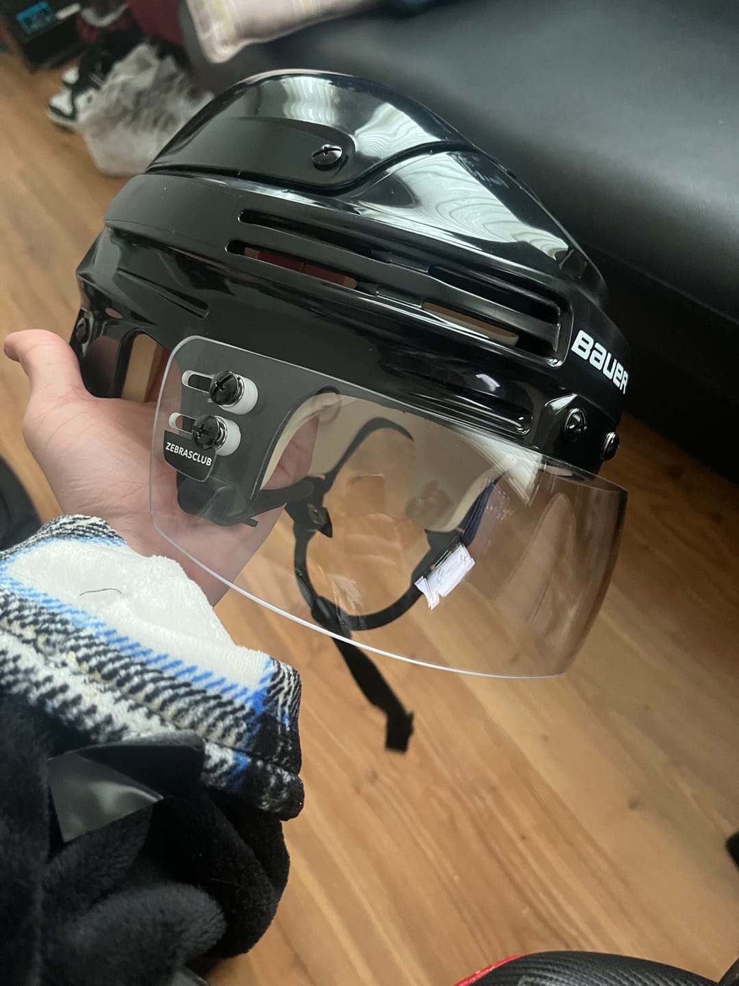 Customer photo review of ZVG1 SHORT CUT HOCKEY VISOR CLEAR