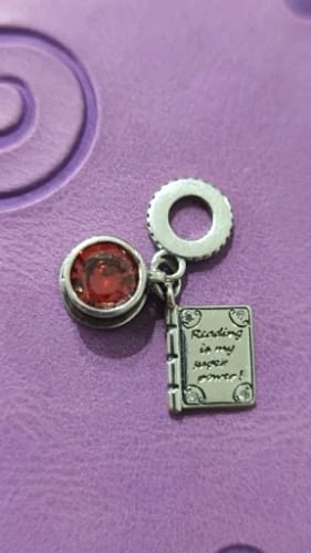 Customer photo review of 925 Sterling Silver Coffee And Book Charm