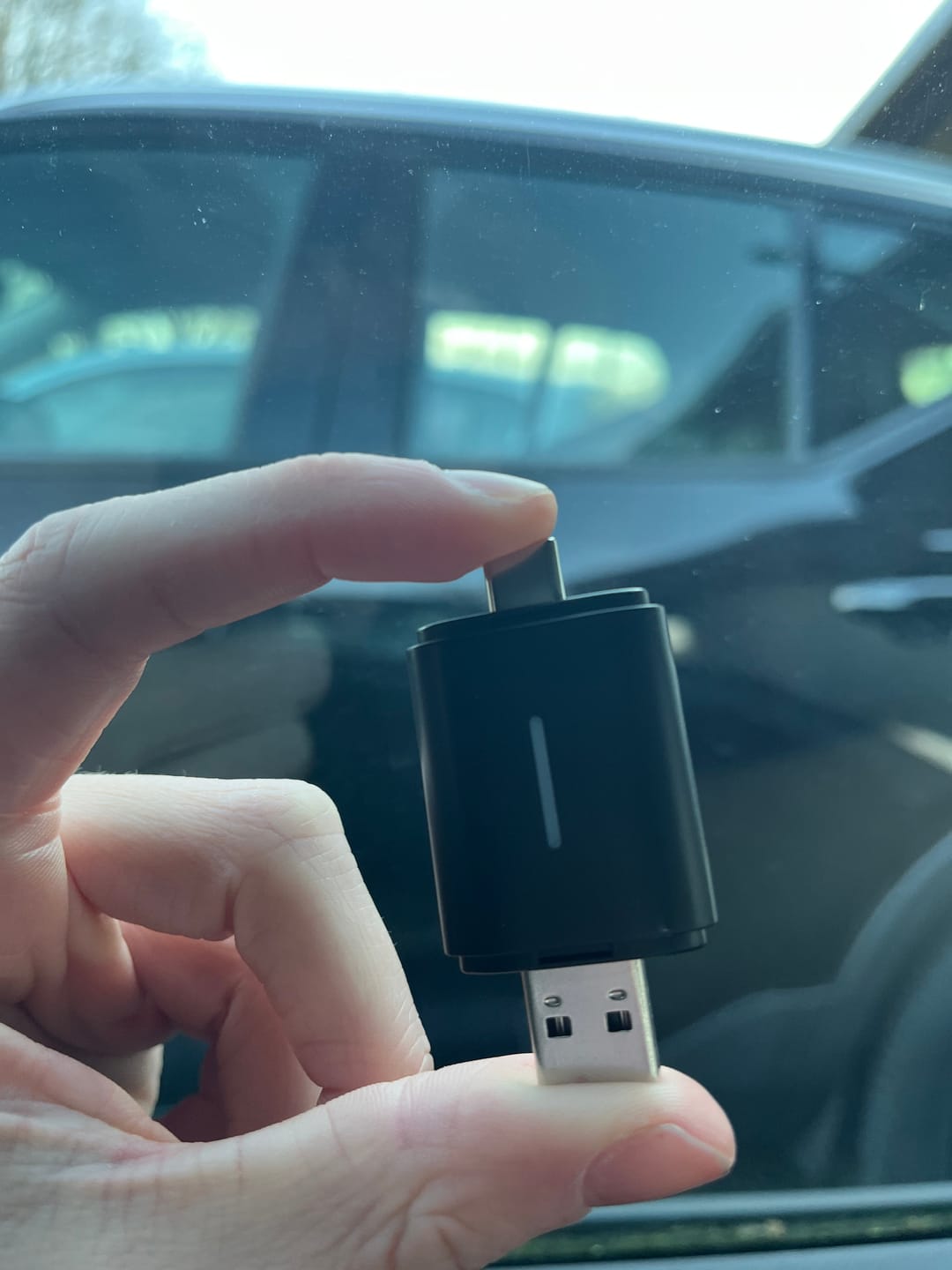 Customer photo review of Mini 2-in-1 Car Dongle