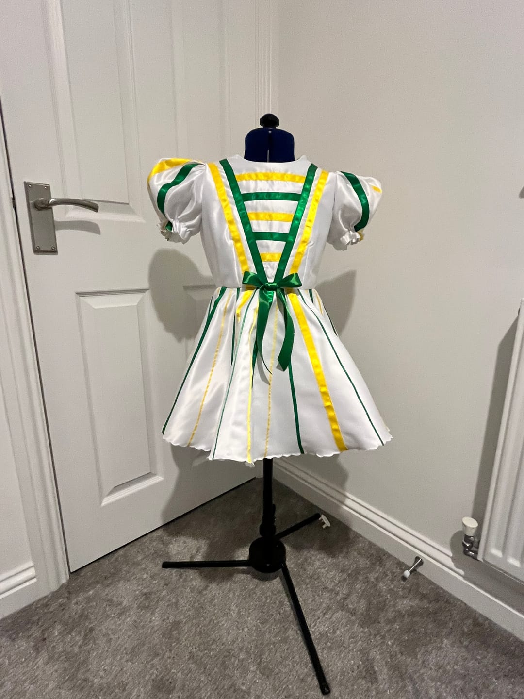 Customer photo review of Plain Duchess Satin Fabric