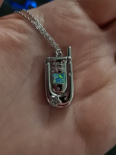 Customer photo review of Sweet Talker Necklace Silver