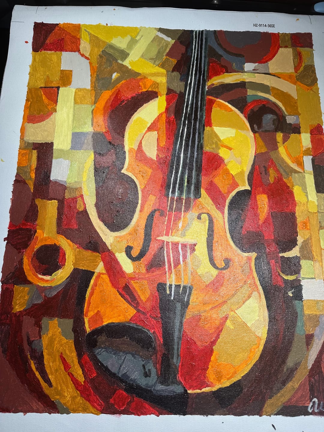 Customer photo review of Paint by Numbers - Symphony of Forms