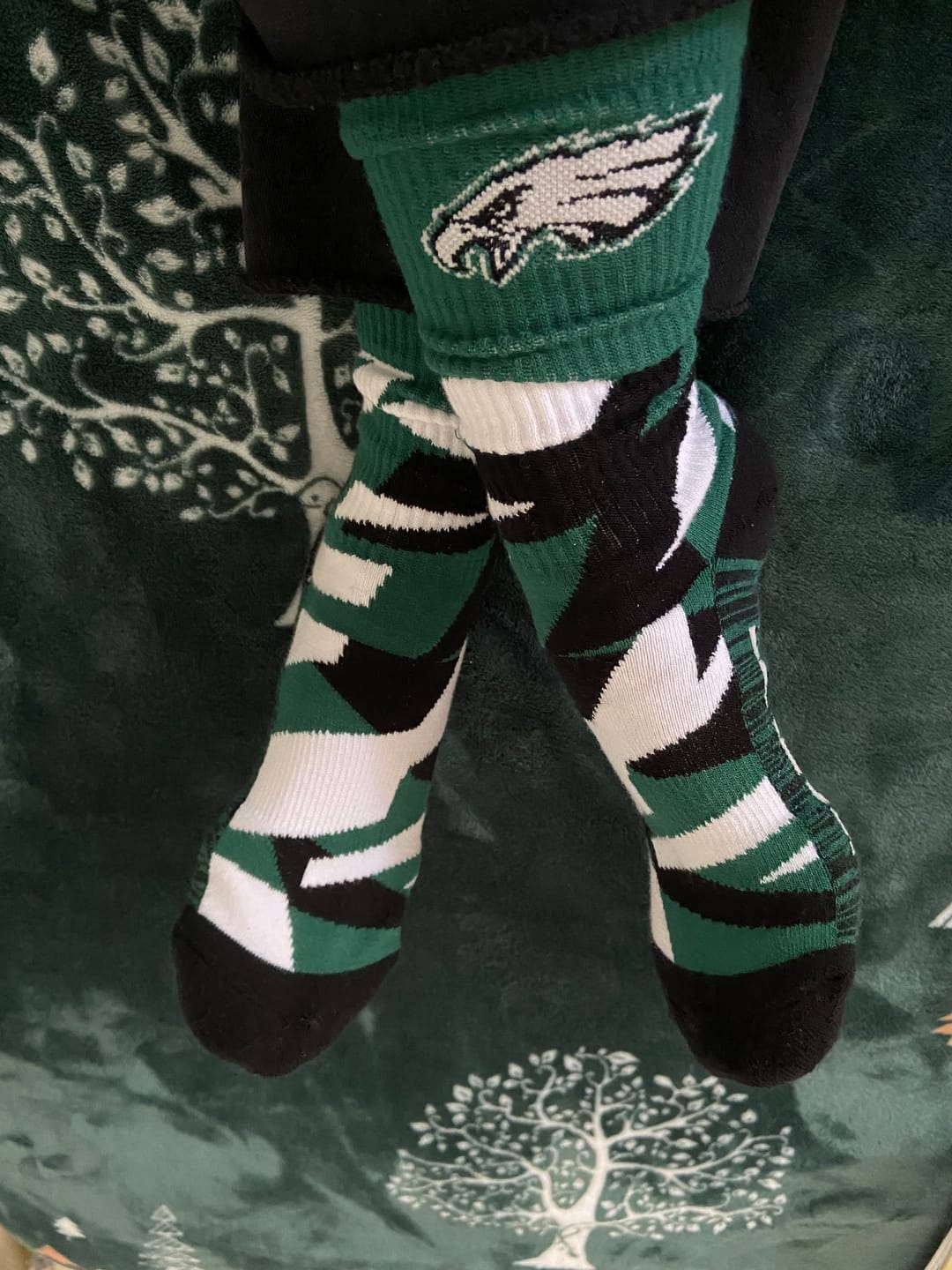 Customer photo review of Philadelphia Eagles Breakout Premium Crew Socks