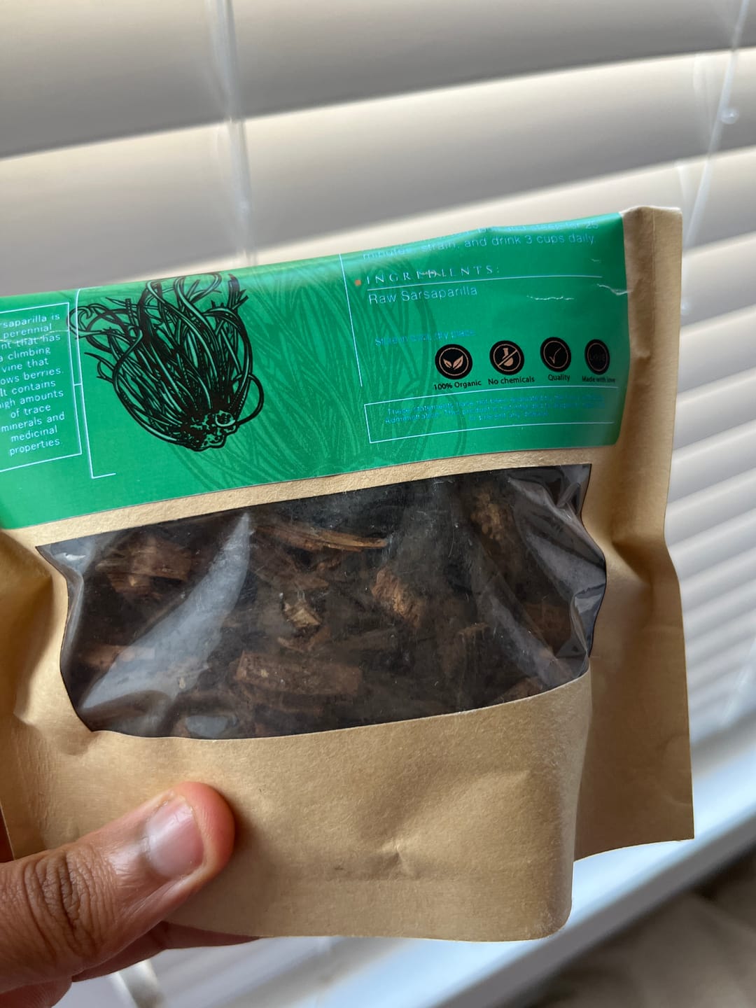 Customer photo review of RAW SARSAPARILLA