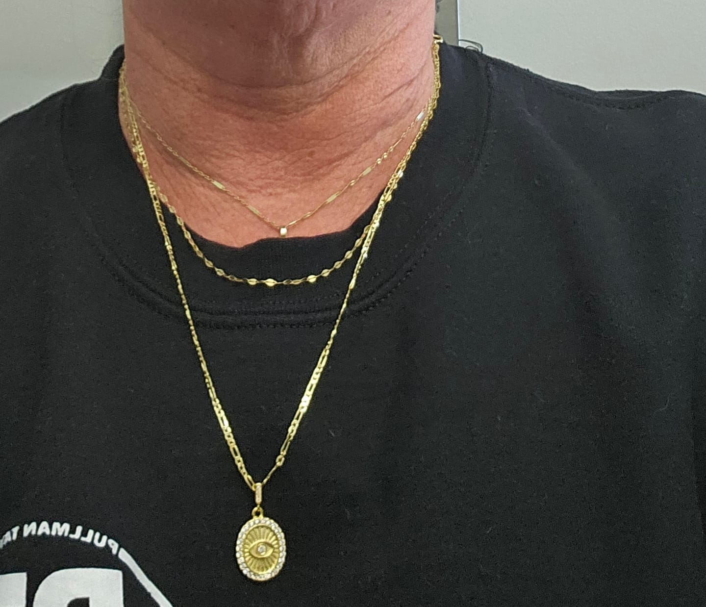 Customer photo review of Evil Eye Necklace