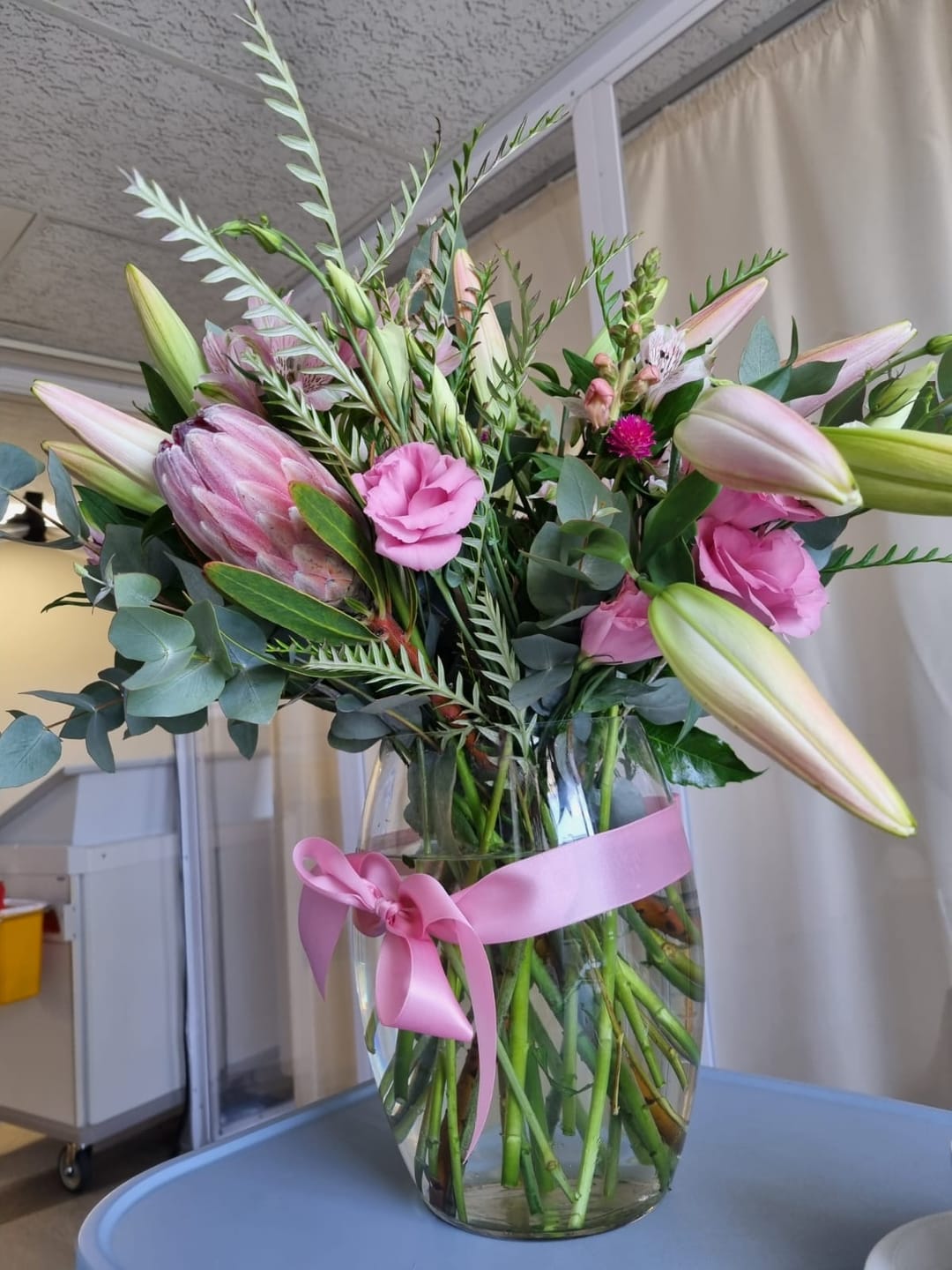 Customer photo review of Pink Lady - Fresh Flower Bunch In Shades Of Pink
