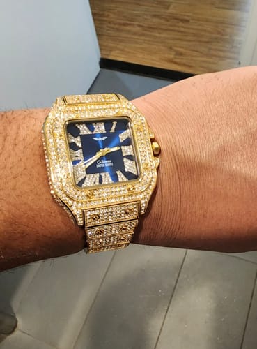 Customer photo review of GStars Santos Diamond Watch 18k Gold