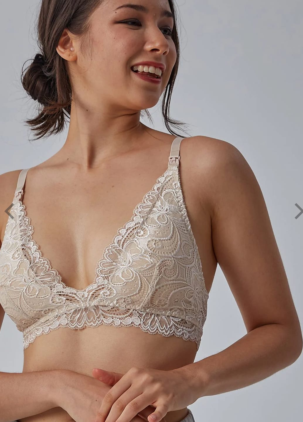 Customer photo review of Avery Dove Nursing Bralette