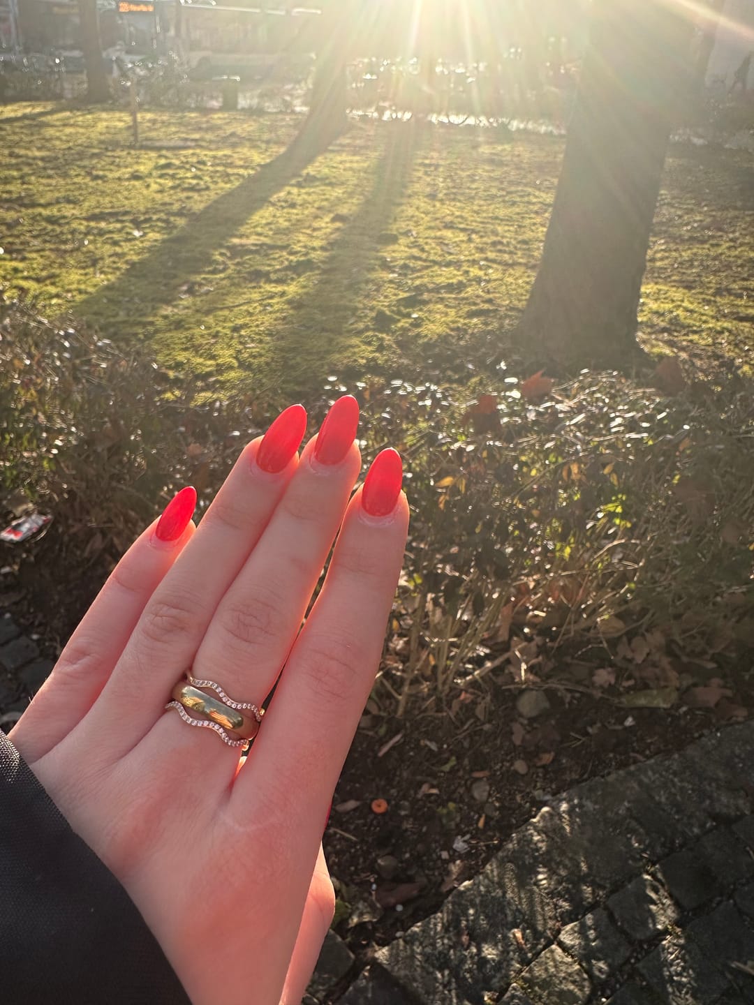 Customer photo review of Lena Ring | 18K vergoldet