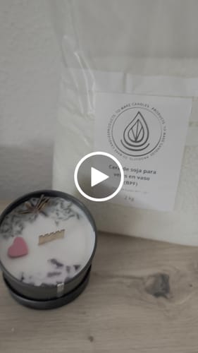 Customer video review of Cera de Soja para Velas en Vaso (BPF)