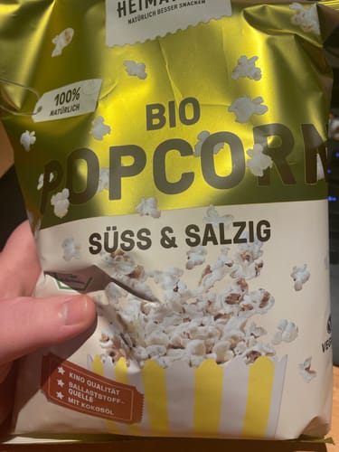 Customer photo review of Bio Popcorn Süß-Salzig