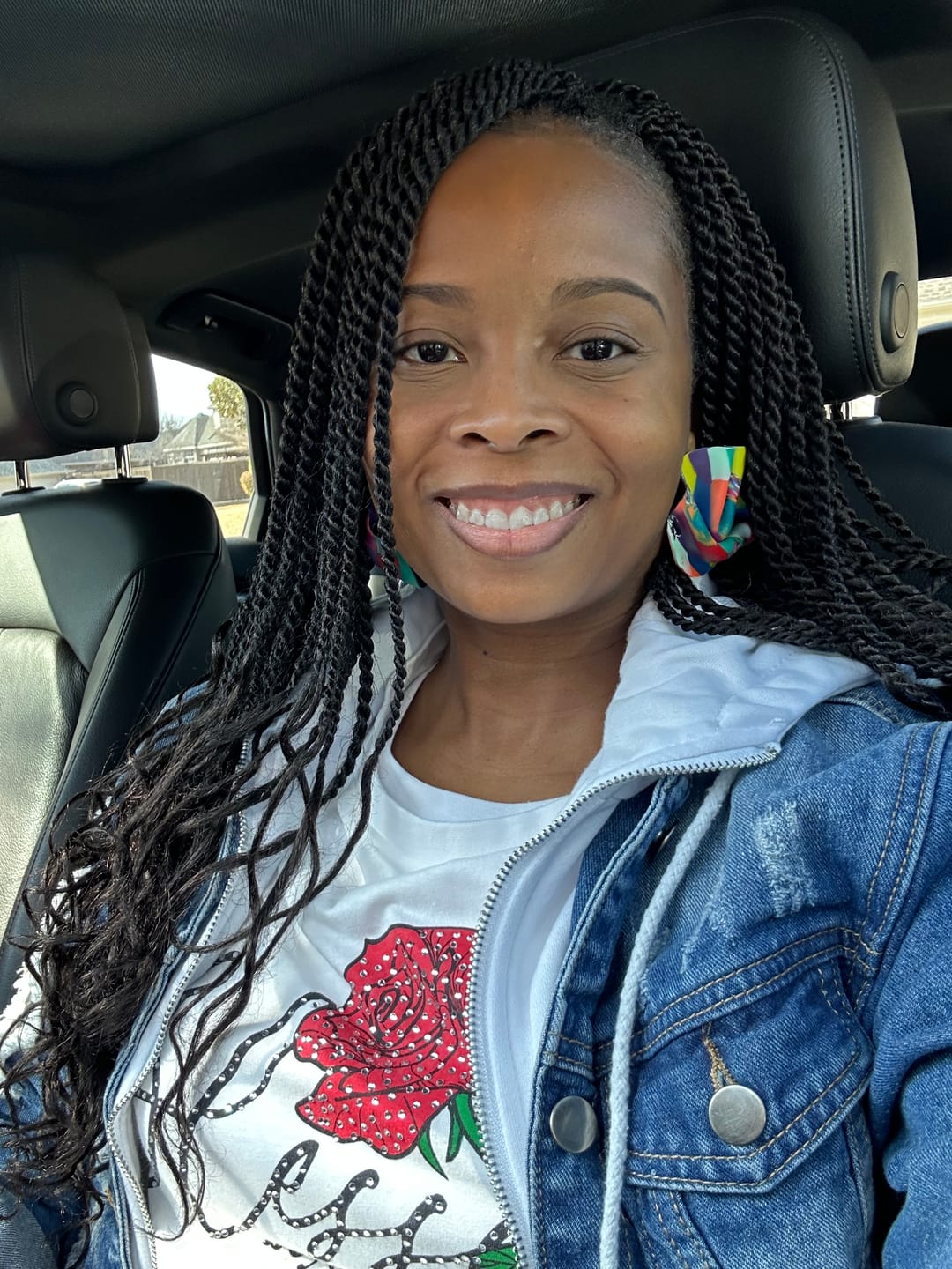 Customer photo review of LEXI Classic Stud - All Colors