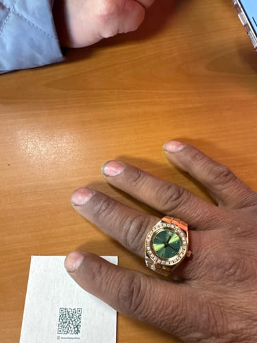 Customer photo review of Luxe Classic Diamond Watch Ring