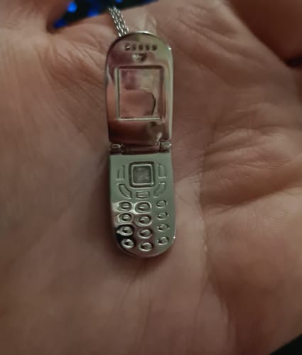 Customer photo review of Sweet Talker Necklace Silver