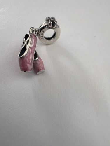 J. W. review of 925 Sterling Silver Ballerina Shoes Charm image 1 out of 1