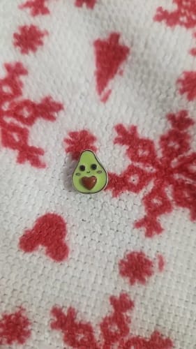 Customer photo review of 925 Sterling Silver Avocado Heart Charm