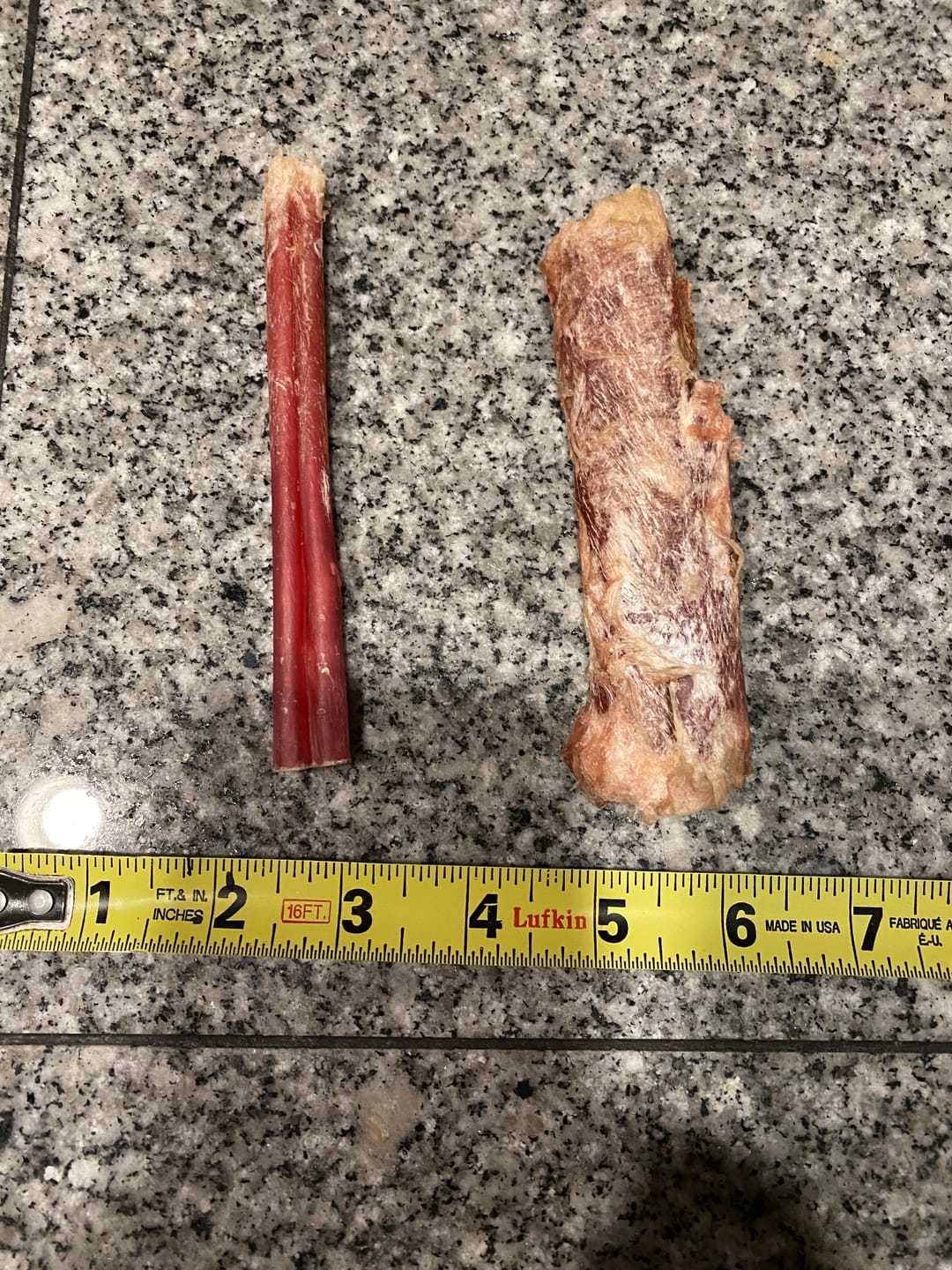 Customer photo review of Extra Thick Bully Sticks - 12 Inch