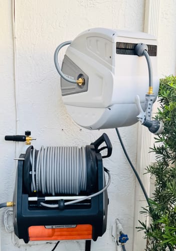 Customer photo review of Grandfalls Retractable Pressure Washer Pro