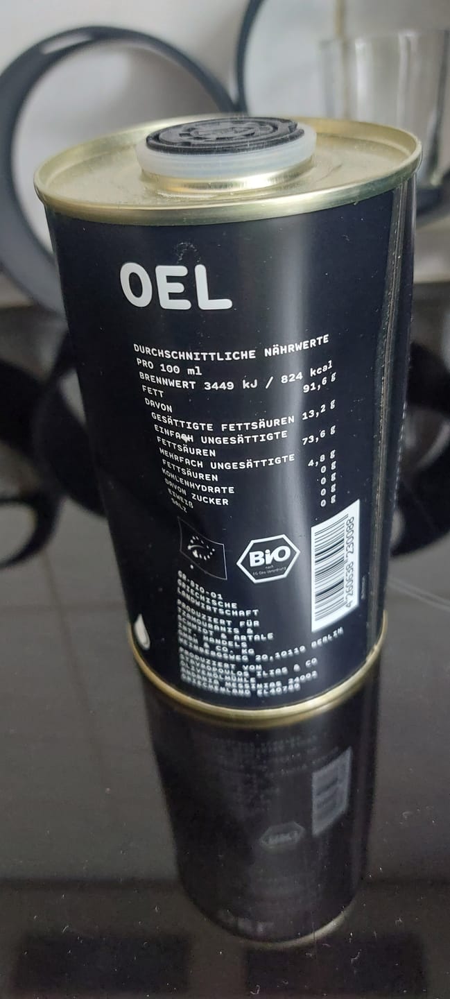 Customer photo review of A! 1 l (mit optischem Mangel) - Natives Olivenöl Extra