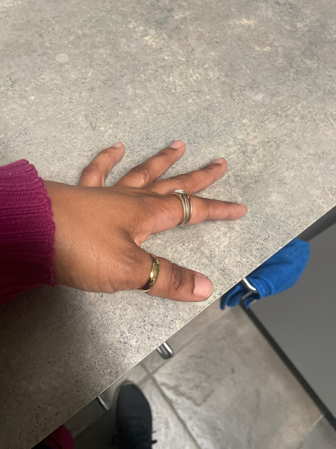 Customer photo review of Simple Band Ring