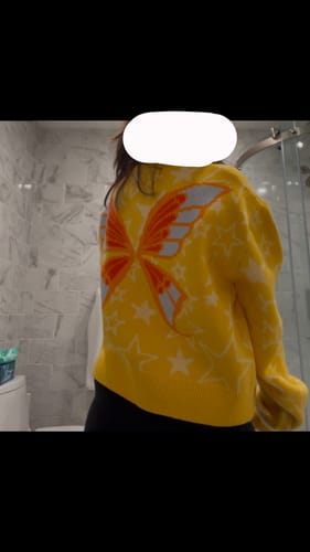 Customer photo review of Stella Cropped Cardigan