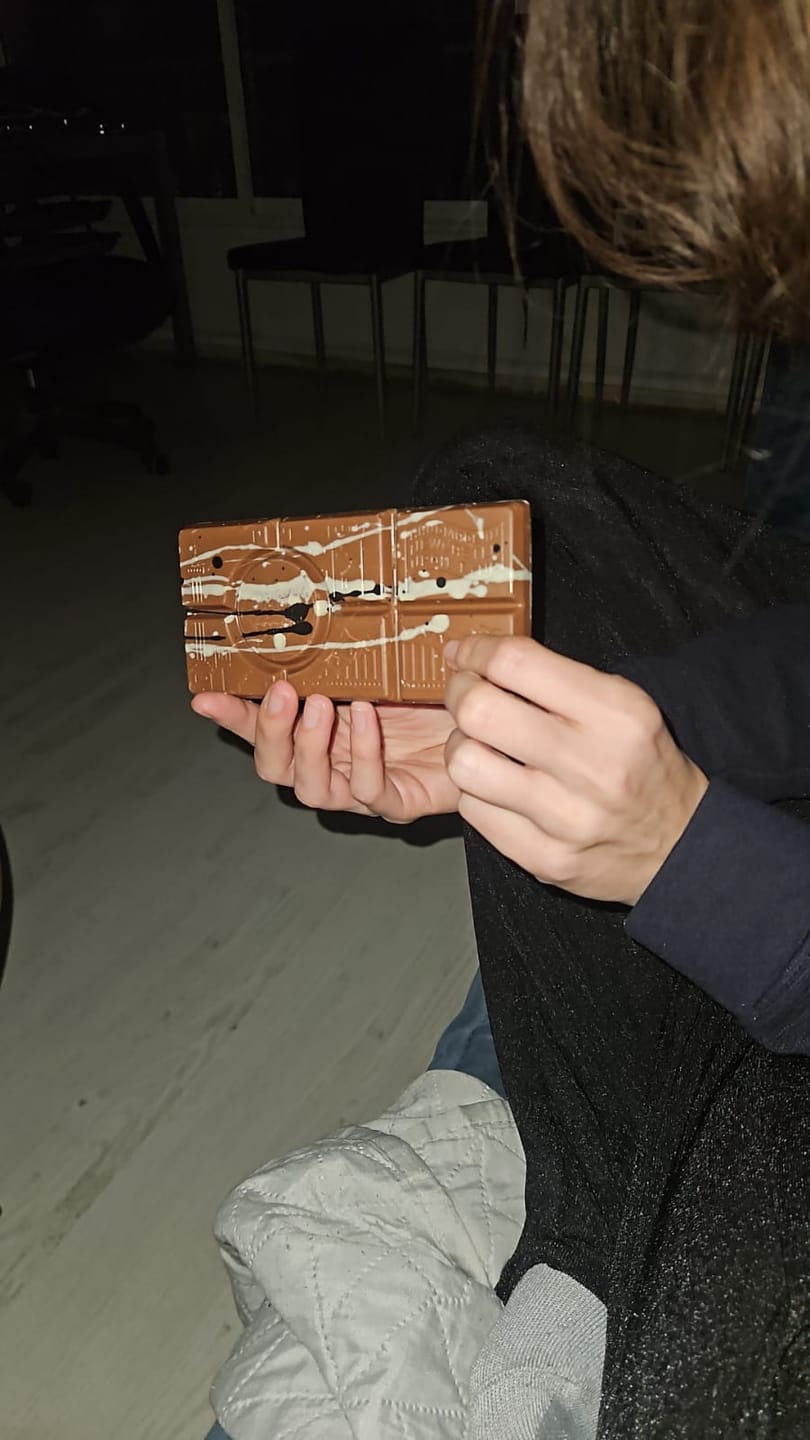 Customer photo review of The Geordie Bar double chocolate and caramel filled bar 145g